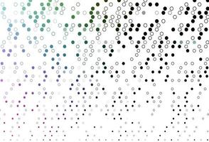 Light Multicolor, Rainbow vector backdrop with dots.