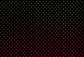Dark green, red vector pattern with symbol of cards.