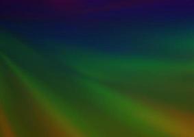 Dark Multicolor, Rainbow vector blurred shine abstract template.