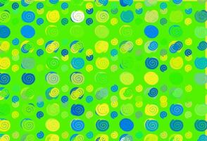 Light Blue, Yellow vector pattern with lamp shapes.