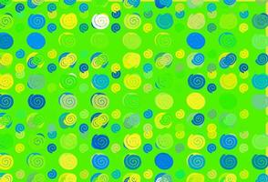 Light Blue, Yellow vector pattern with lamp shapes.