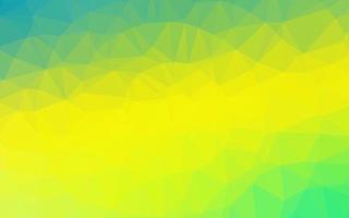 Light Green, Yellow vector polygon abstract background.