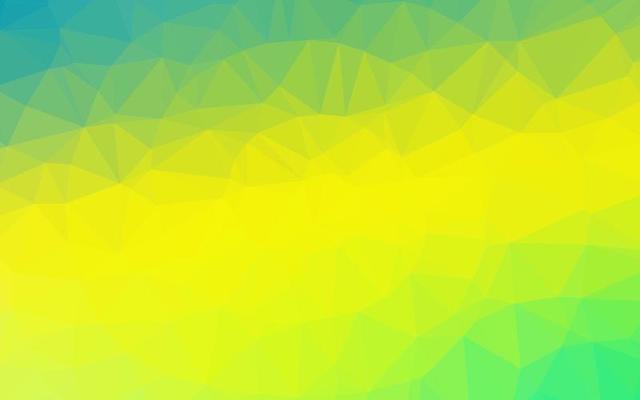 Light Green, Yellow vector polygon abstract background.