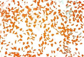 Light Orange vector background with abstract forms.