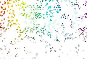 Light multicolor, rainbow vector backdrop with abstract shapes.