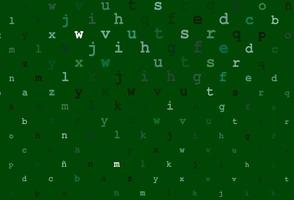 Light green vector pattern with ABC symbols.