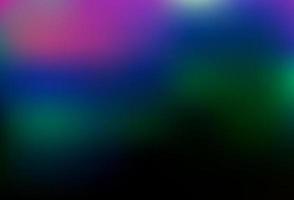 Dark Multicolor, Rainbow vector glossy bokeh pattern.