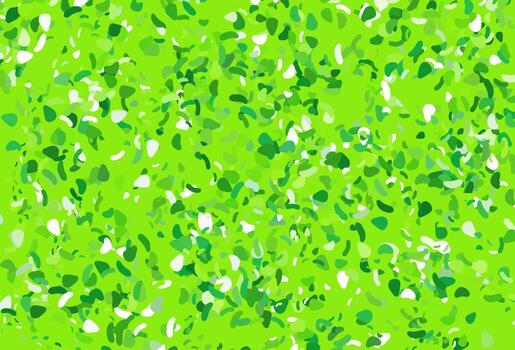 Light green vector background with abstract forms.