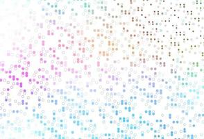 Light Multicolor, Rainbow vector backdrop with dots.