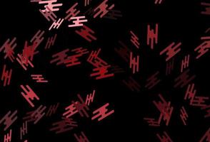 Dark Green, Red vector background with straight lines.