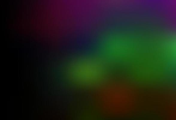 Dark Multicolor, Rainbow vector blurred shine abstract background.