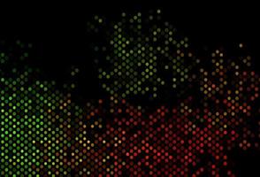 Dark Green, Red vector template with circles.