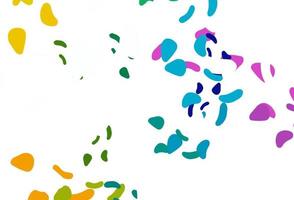 Light multicolor, rainbow vector backdrop with abstract shapes.