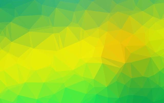 Light Green, Yellow vector polygonal background.