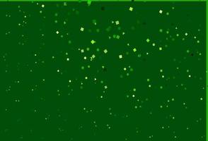 Light Green vector template with crystals, circles, squares.