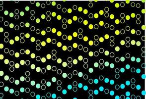 Dark Blue, Yellow vector template with circles.