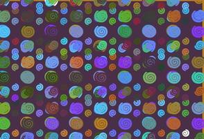 Light Multicolor, Rainbow vector pattern with lava shapes.