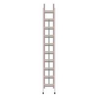 Ladder vector flat equipment tool icon step. Development repair simple worker construction climb.  High stepladder