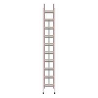 Ladder vector flat equipment tool icon step. Development repair simple worker construction climb.  High stepladder