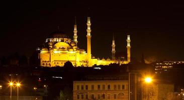 Suleymaniye Mosque from Istanbul, Turkey photo