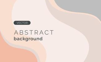 Abstract minimal background with pastel wave. Vector template with copy space for text.
