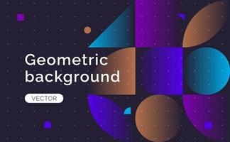 Minimal gradient geometric background. Vector Illustration