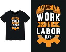 Labor day t-shirt vector