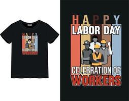 Labor day t-shirt vector