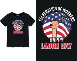 Labor day t-shirt vector