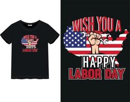 Labor day t-shirt vector