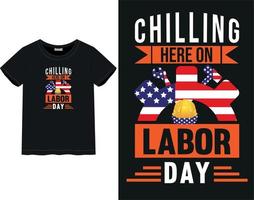 Labor day t-shirt vector