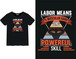 Labor day t-shirt vector