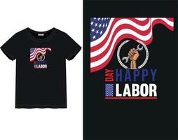 Labor day t-shirt vector