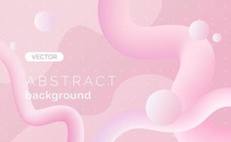 Light pink abstract background with soft fluid wave. Modern 3d liquid design. Vector Illustration