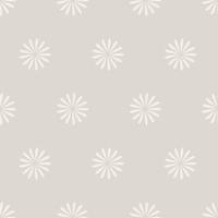 Seamless pattern neutral minimalist flowers. Simple floral background. Vector illustration.