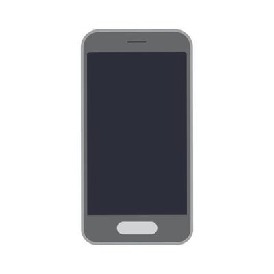 Mobile phone vector technology screen device illustration. Smartphone mobile gadget communication. Modern phone template concept connection. Person cellphone in flat style icon equipment frame