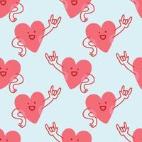 cute hearts seamless pattern vector for valentine wrapping paper