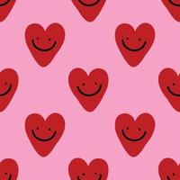 cute hearts seamless pattern design for valentine wrapping paper vector