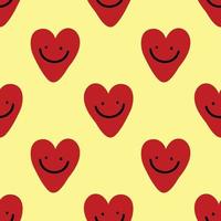 cute hearts seamless pattern design vector for valentine wrapping paper