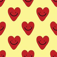 cute hearts seamless pattern design vector for valentine wrapping paper