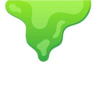 ilustración de gota de líquido de gota de limo vectorial y fondo de goteo de pintura verde. diseño viscoso aislado y salpicaduras de goteo desordenadas. mancha tóxica halloween y pegajosidad brillante. driblar salpicar y exudar zombi vector