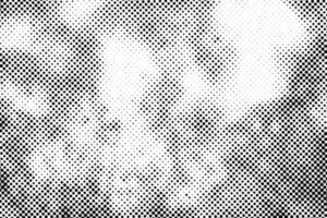 Vector black dots pattern. Halftone texture pixelate on white background.