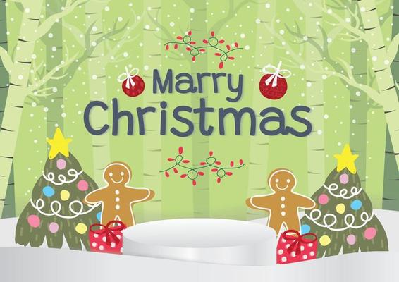 cute chrismas banner design vector