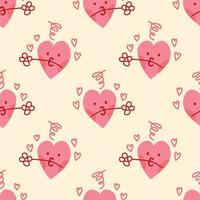 cute hearts seamless pattern design vector for cute  valentine wrapping paper