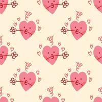 cute hearts seamless pattern design vector for cute  valentine wrapping paper