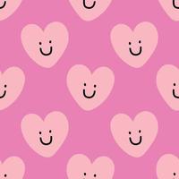 cute hearts seamless pattern design or valentine vector