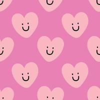 cute hearts seamless pattern design or valentine vector