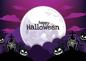 halloween cute item banner vector design