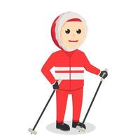 polar explorer design character on white background vector