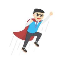 super nerd office design character on white background vector